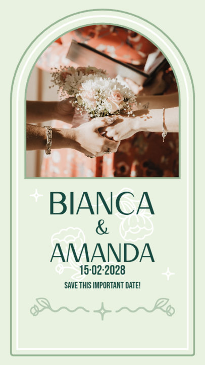 LGBT-Themed Instagram Story Generator to Announce a Wedding 5581a