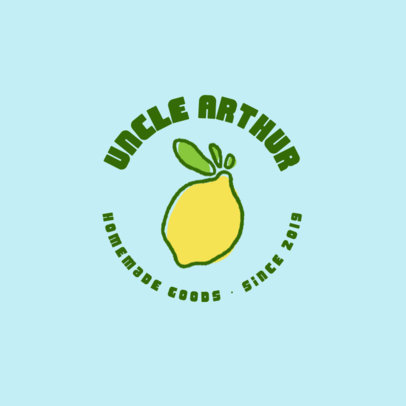 Logo Generator Featuring a Lemon Graphic for a Handmade Catering Service