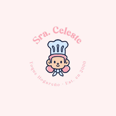 Homemade Banquet Logo Maker Featuring an Illustrated Chef