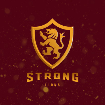 Harry Potter-Inspired Logo Template Featuring a Lion Graphic Emblem