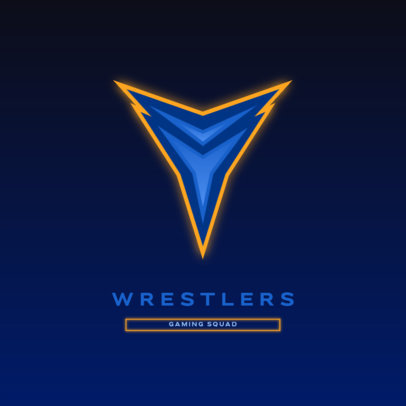 Online Logo Template for an eSports Team Featuring Glowing Graphics 5587