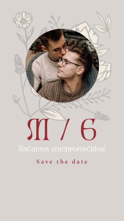 Save the Date Instagram Story Generator for an LGBT Wedding 5583a