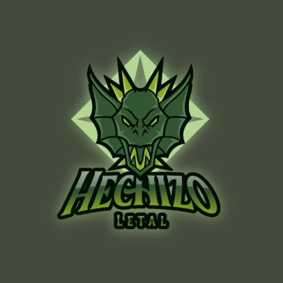 Online Logo Maker for Gamers Featuring a Dragon Graphic
