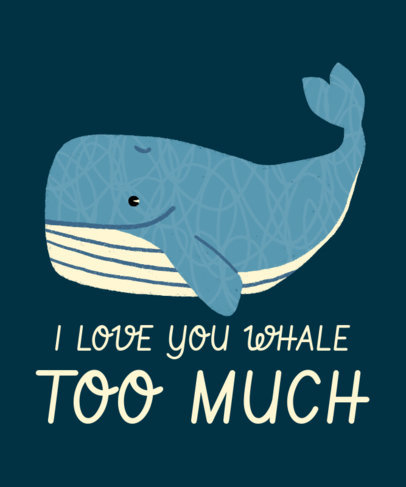 Cute T-Shirt Design Maker to Protect Whales