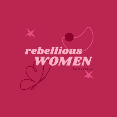 Women's Boutique Logo Generator Featuring a Magenta Theme