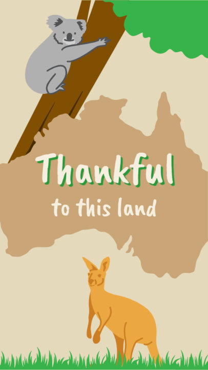 Illustrated Instagram Story Generator for Australia Day 3487j-5261