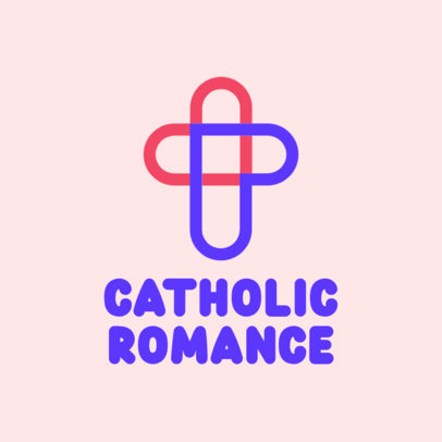 Online Logo Template for a Catholic Dating App