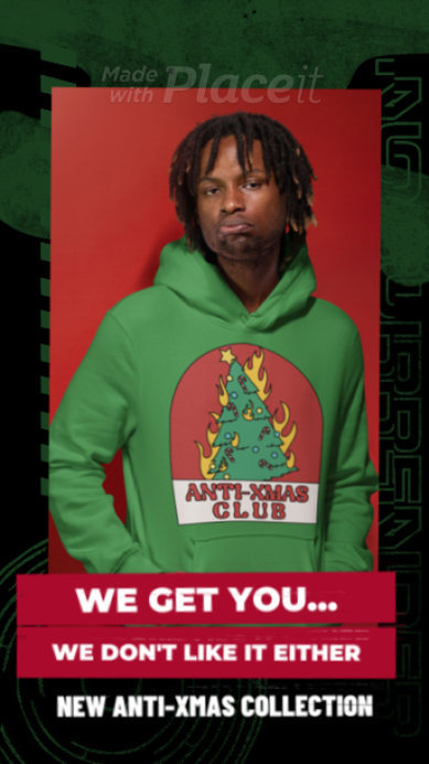 Anti-Christmas Instagram Story Video Template for an Apparel Store