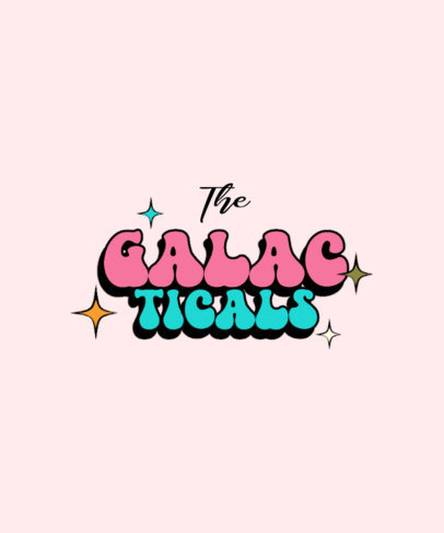 Front T-Shirt Design Creator with Contrasting Typography and Sparkle Graphics