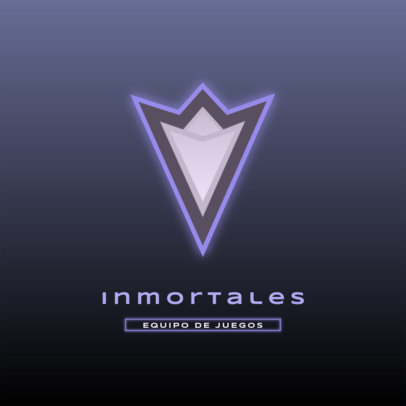 eSports Team Logo Template Featuring a Glowing Symbol 5587d