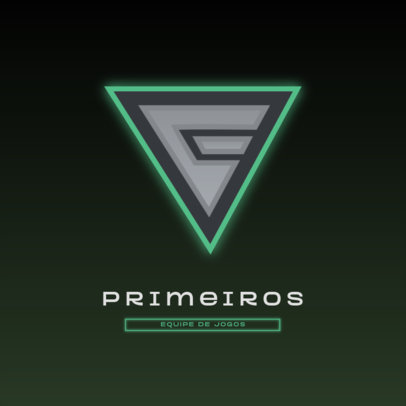 Logo Generator for an eSports Squad Featuring a Glowing Emblem