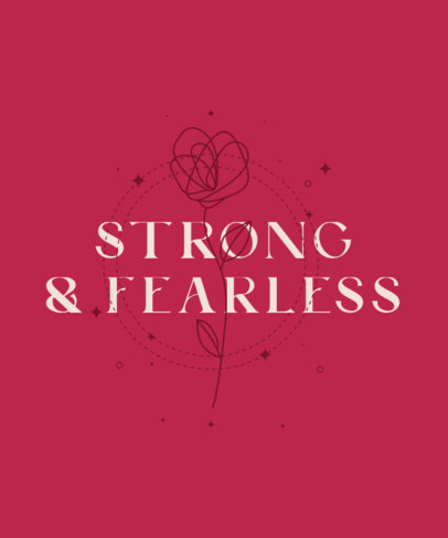 Quote T-ShirT Design Maker Featuring a Magenta-Themed Layout