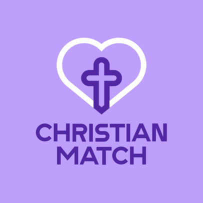 Logo Template for a Christian Partner-Matching App