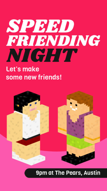 Speed Friending Instagram Story Generator for a Valentine's Celebration