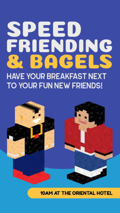 Event-Themed Instagram Story Creator for a Speed Friending Date