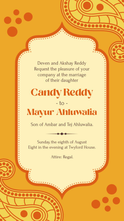 Wedding-Themed Instagram Story Creator for an Indian Event 5245b