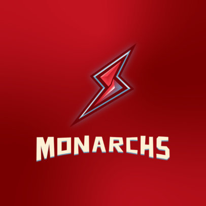 Logo Generator for a Sports Team Featuring a Bolt Symbol 5588g