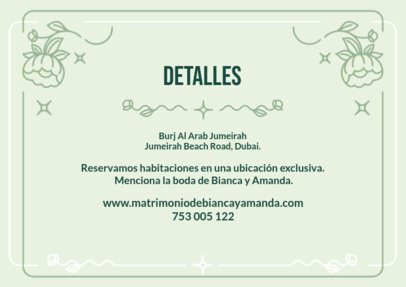 Wedding Details Card Generator for an LGBT Ceremony