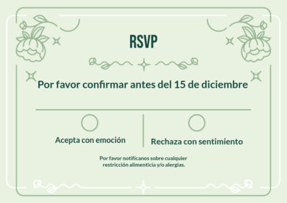 Wedding RSVP Card Generator to Confirm an Event Attendance