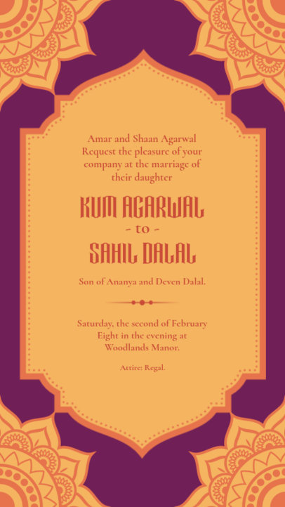 Cultural Instagram Story Generator for an Indian Wedding 5245a