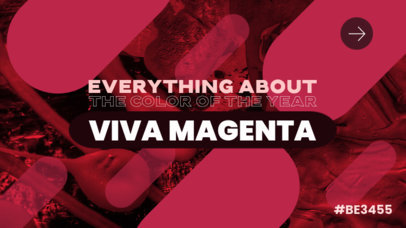 YouTube Thumbnail Design Template Featuring a Magenta Color Palette 5080j-5265