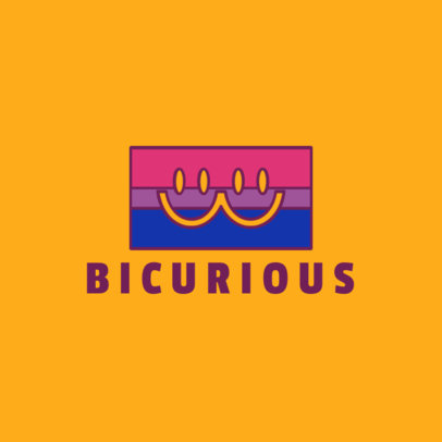 Online Logo Template for an LGBT Dating App