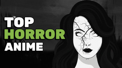 Junji Ito-Inspired YouTube Thumbnail Creator for a Top Horror Anime Ranking