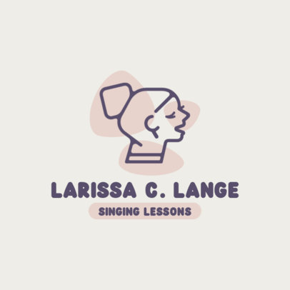 Online Logo Template for a Singing School
