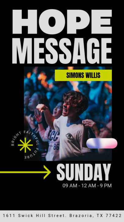 Christian-Themed Instagram Story Maker for a Church Event