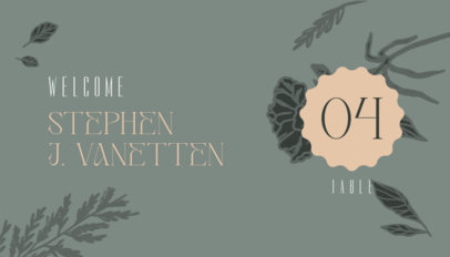 Guest Place Card Maker for a Wedding Party Event