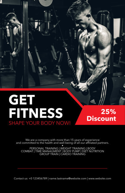 Flyer Design Template for Fitness Flyers