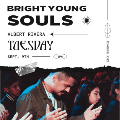 Instagram Post Generator for a Christian Ministry Event Ad