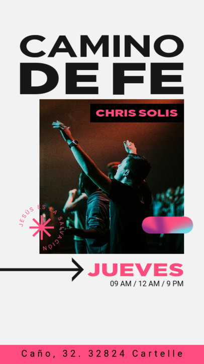 Faith-Themed Instagram Story Template Featuring a Religious Ceremony