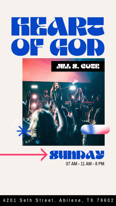 Instagram Story Template for a Christian Concert Event