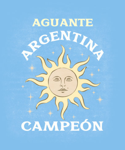 T-Shirt Design Generator Featuring Championship-Themed Quote for Argentina