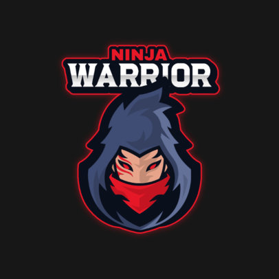 Logo Maker for a Gaming Squad with an Overwatch-Inspired Ninja Clipart