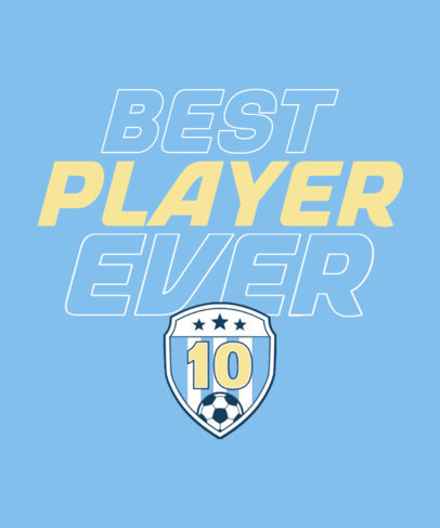 Argentina-Themed T-Shirt Design Maker to Support a Soccer Player 