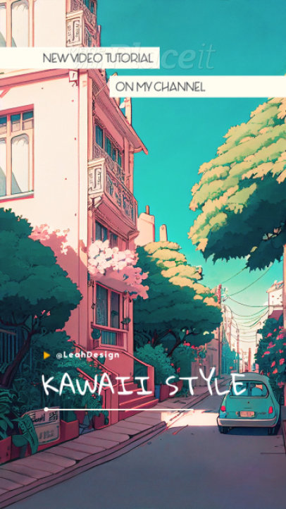 Instagram Story Video Creator with an Animated Kawaii-Style Background 2453o 6274-el1