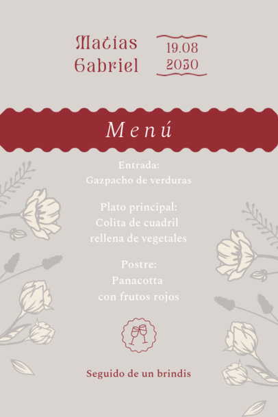 Wedding-Themed Menu Generator for a Special Celebration