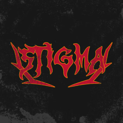 Online Logo Maker with Grunge Textures for a Death Metal Band 5611