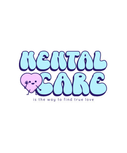 Valentine's Day-Themed T-Shirt Design Creator with a Smiling Heart Graphic