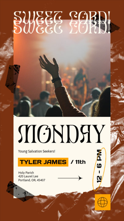 Promo Instagram Story Template for a Christian Church Event