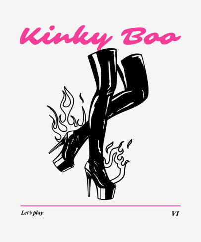 T-Shirt Design Maker with Illustrated Kinky Boots