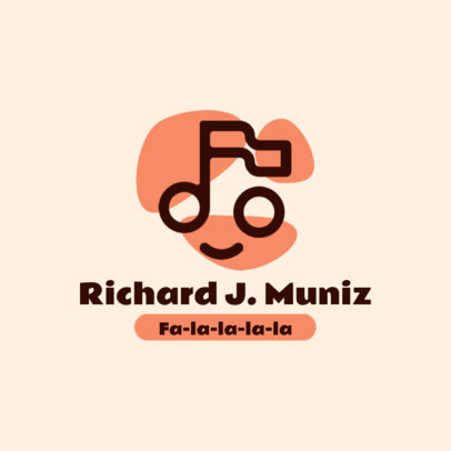 Singing Coach Logo Maker Featuring a Musical Note Graphic