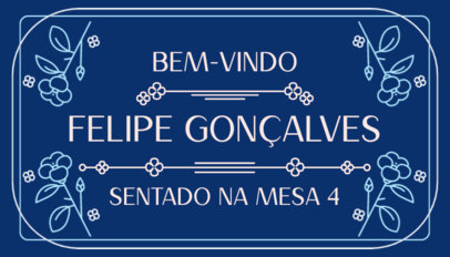 Guest Place Card Creator for a Wedding With Flower Frames