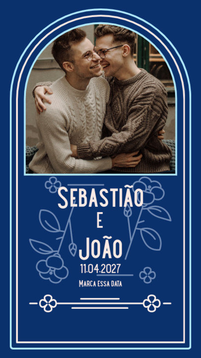 Save-The-Date Instagram Story Creator for a Wedding Celebration