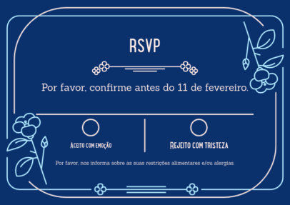 RSVP Card Creator to Confirm a Wedding Ceremony Attendance
