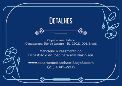 Details Card Creator for an LGBT Wedding