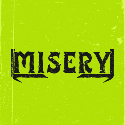 Logo Generator with a Grunge Texture for a Hardcore Rock Band 5611a