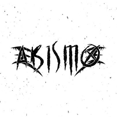 Death Metal Band Logo Template Featuring a Grunge Texture 5611c
